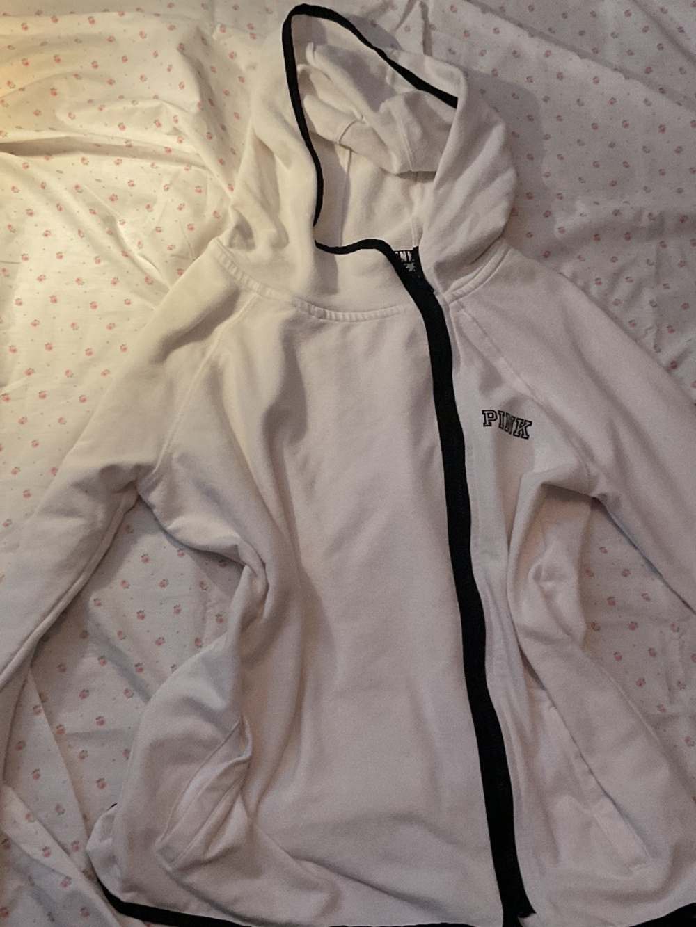 PINK Victoria’s Secret black and white zip up